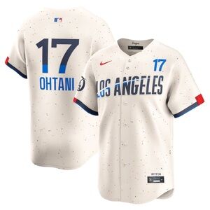 Nike Los Angeles Cream Jersey with Blue and Red Accents